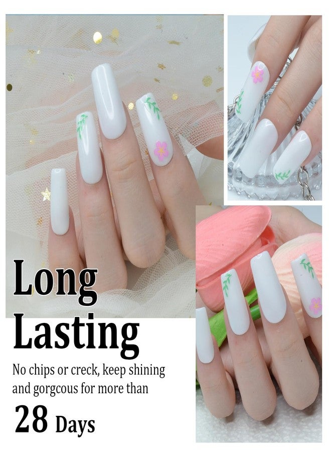 EODCI White Color Dip Powder, 1OZ Nail Dipping Powder for Long-lasting 28 Days+ Dip Nail Art French Manicure Nail Starter & Professional Home DIY Salon Use 28g - Image 3